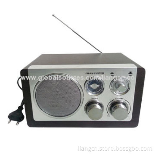 AM/FM wooden single radio